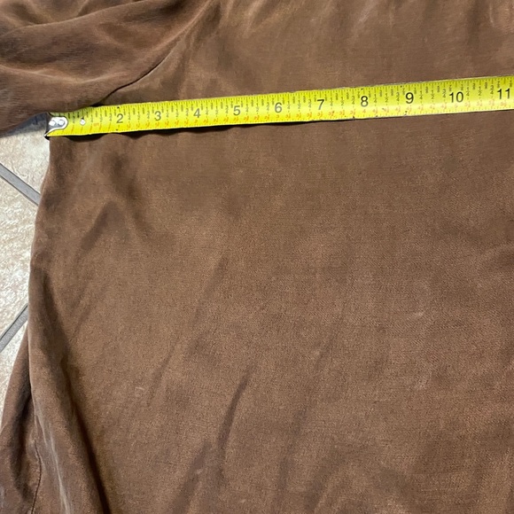 Cloth & Stone Rich Brown Large Oversized Blouse Spring Anthropologie - Picture 7 of 10